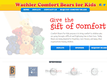 Tablet Screenshot of comfortbearsforkids.org